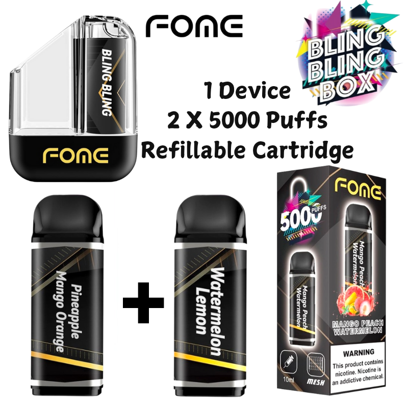 FOME REFILLABLE 10,000 PFF Device Double Flavor